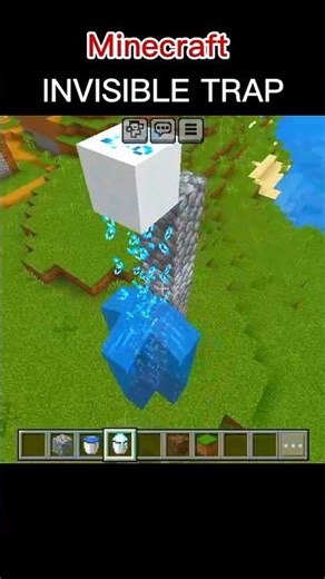 Minecraft Invisible Trap🤯 #minecraft #meme #shorts