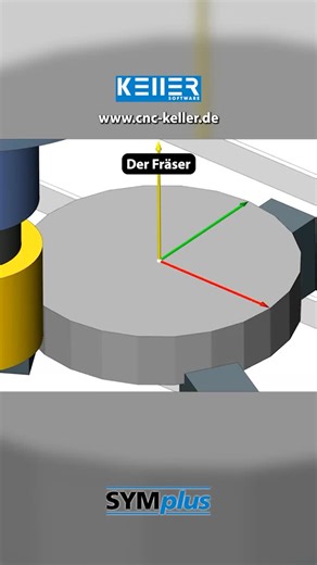KELLER.Software on Instagram: "Außenkontur, Tasche & Nut - alles in einem CNC-Programm!💡👨‍🔧🦾 In diesem #instantcnc-Video simulieren wir Übungsaufgabe 10 aus „Aufgabensammlung CNC-Technik Fräsen nach PAL2020“ von Christiani – durchgeführt mit SYMplus™ CNC-Software von KELLER. Was Sie im Video lernen: ✅ Außenkontur mit RN-Übergängen (G41, G1, G2) ✅ Kreistasche/Rechtecktasche (G73, G72) ✅ Kreisbogennut fräsen (G75) mit 5 Bohrungen auf Bohrkreis (G77) ✅ Bohrungen & Gewinde (G81–G84) ✅ 2 mm breit