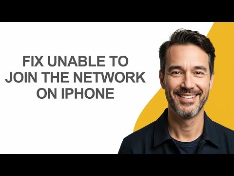 Fix Unable To Join The Network On iPhone - KevinHowTo