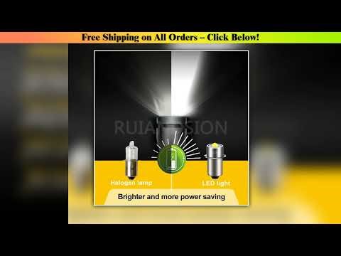 RUIANDSION P13.5S 3W LED Upgrade Bulbs White Maglite Flashlight 6500K 3W DC 0.7-3.2V 6V-30V