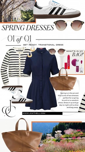 Jess Cathell on Instagram: "To shop, comment LINK and I will DM you the details! -Both of these dresses are perfect to wear into spring and they are at two different price points. We are both wearing a size small. My dress is a little more spacious so I cinched it with a belt to give it more shape. It also comes in black. My sister’s dress fits like a glove and has a little more length since she is 3 inches shorter at 5’6. -We decided to both throw a sweater over our shoulders since Atlanta can