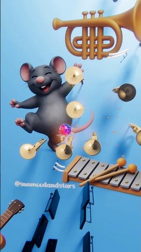 Rat Dance Song 'Chess' on cool instruments Marble Music #marblemusic #ratdance