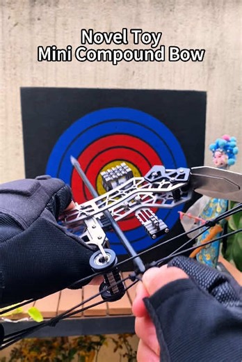 Novel Toy Mini Compound Bow #compoundbow #shooting #archery #minitoy