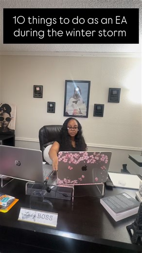 Pierott Concierge on Instagram: "When the weather cancels plans, I do not cancel progress. This is the perfect thing to reset, refine, and realign. No meetings. No site visits. Just systems and clarity. Quiet weekends build strong weeks. 10 Things to Do As an EA During The Winter Storm: 1. Conduct a CEO Calendar Audit Review the next 30–90 days for conflicts, overbooking, or misaligned priorities; flag areas that need CEO input. 2. Clean Up Email & File Systems Create or refine folders, filters,