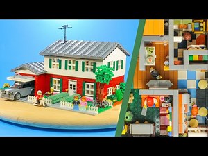 COLORFUL LEGO 1980s Family HOUSE MOC!!