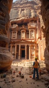 880 reactions · 19 shares | Ever wondered how Petra was built? 樂 Watch AI’s imagination ⏳✨ #Petra #History #visitpetra #jordan #visitjordan #shareyourjordan #shareyourjordan❤️ #visitjordan #worldheritage #unesco #worldwonders | Visit Petra | Facebook