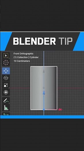 Blender: Change Rotation Point / Pivot Point Position #blender3d #b3d #shorts