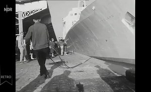 Berichte vom Tage: Fährschiff "England" im Hafen von Esbjerg (stumm)