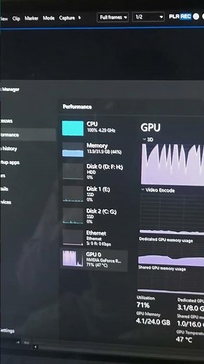 100% GPU USAGE EDIUS PRO 🔥🔥🔥 #ediusgpu #edius11pro #ediusproject