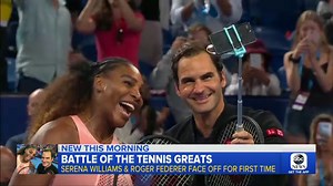 Roger Federer defeats Serena Williams in doubles battle