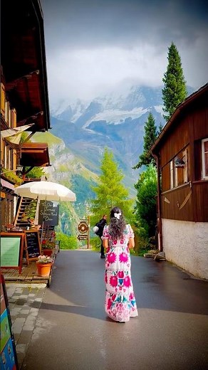 Gimmelwald, Switzerland🇨🇭: Heaven for Nature Lovers ! #switzerland #swissvillage #swiss #ddlj