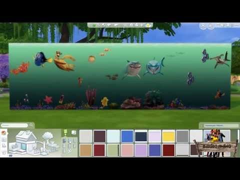 Bakies The Sims 4 Custom Content: Finding Nemo Combine Set Wallpaper and Flooring
