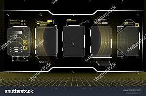 Futuristic Vector Hud Interface Screen Design Stock Vector (Royalty Free) 2080532161 | Shutterstock