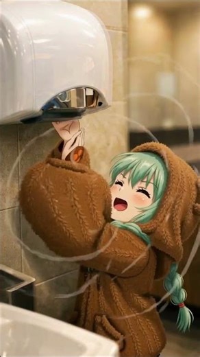POV: Yumiko Gets Attacked by a Hand Dryer 😂 #pov #yumiko #story