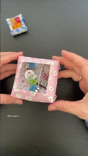 How to fold origami balloon box #springonyoutube #origami #origamibox #折り紙 #easyorigami #shorts