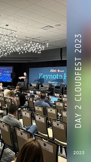 Day 2 keynote session at #CloudfestUSA2023: An absolute...