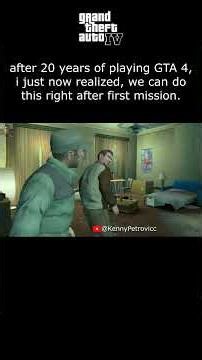 After first mission in GTA IV