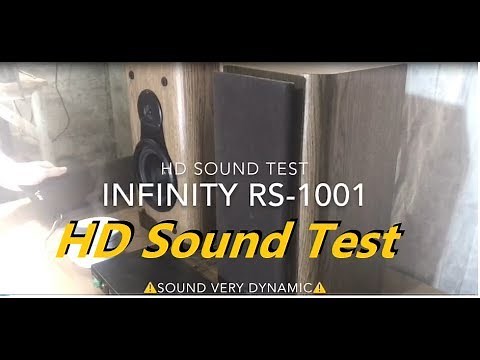 INFINITY RS-1001 - HD Sound Test with HomeMade Amplifier