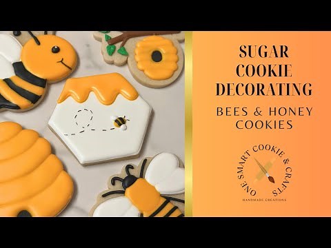 Buzzworthy Baking: Bee & Honey-Themed Cookie Decorating Tutorial 🐝🍯 #bee #beehive #honey #honeybee
