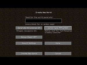 How to Change Minecraft world Settings
