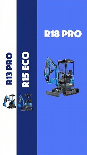 RIPPA R13 R15 R18 Mini Excavators | Side‑by‑Side Specs in One Short #shorts #rippa #miniexcavator