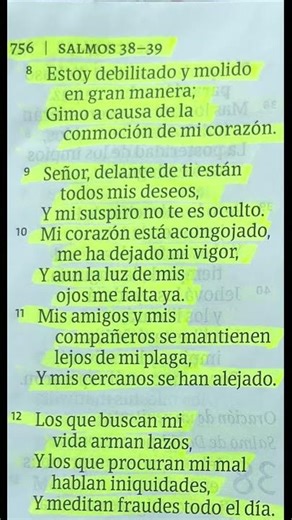 SALMO 38:8-12