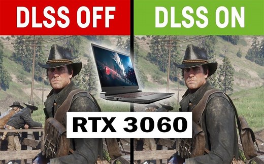 DLSS关闭 vs DLSS开启  游戏帧数对比（1080P分辨率测试）RTX 3060 6G（80-95W）+ R7 5800H   1080P视频