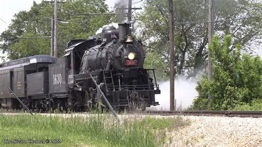 Frisco 1630 steams down the mainline at the Illinois Railway Museum | The Steam Channel