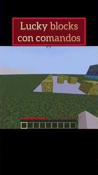 Lucky blocks con comandos 🤓 #minecraft #minecrafttutorial #shorts