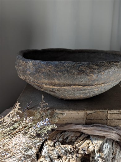 Vintage Paper Mache Bowl - Etsy