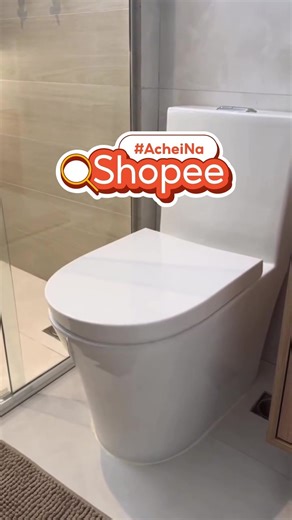 Shopee on Instagram: "A casa da @rafaemobra está ficando perfeita, e com esse vaso (🔎: AZY-CZN-GNQ) o banheiro fica lindo, confortável e completo ✨🚿 Quem aí já quer um desse? #ShopeeBR"