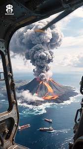 Volcano eruption airplane adventures #volcano | Flop NLazy