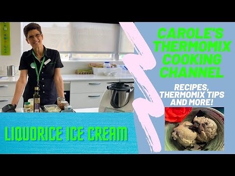 Liquorice Ice Cream - easily made in your Thermomix.