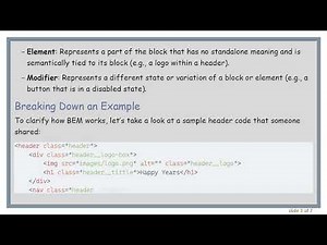 Understanding the BEM Convention for CSS