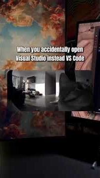 When you accidentally open visual studio instead vs code🤣#vscode #visualstudio
