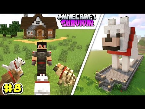 I TAME ALL WOLF VARIENT 🐶 / BUILD WOLF HOUSE 🏡 || Minecraft survival series ep:-8 🔥