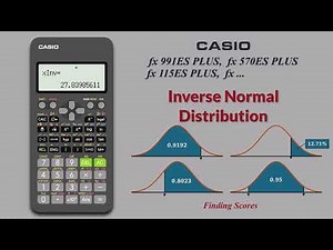 Inverse Normal Distribution | Casio fx-570VN/991 C/115ES Plus I Find Z and X