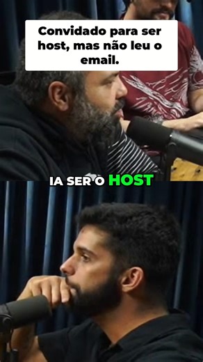 Host sem ser host? #podcast #insider #flow #comedia #shorts