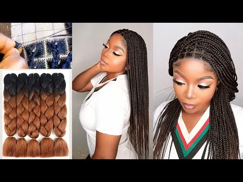 How To: DIY😱 Most Natural Looking Braided Wig Using Braiding Hair