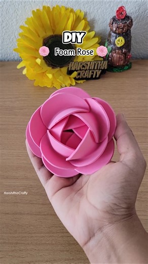 DIY Realistic Foam Rose 🌹 | Easy Foam Sheet Flower Tutorial