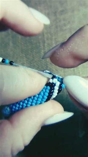 Beaded keychain process