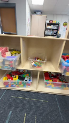 Explore our preschool block center where simplicity meets creativity! 🏗️🐞 Keeping the center uncluttered ensures it's easy to manage and clean. Check out our fun twist: combining plastic bugs with a dollhouse! It's delightful to see how the kids enjoy integrating these unexpected elements into their play. A perfect example of how a little novelty can enhance engagement and imagination in young learners. 🏠✨ | Preschool Vibes