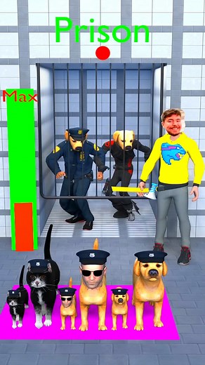 3K views | Which Animal Can Rescue Police Dog From Prison? #BMW #memes #greddy #fishing #cartoon #trendingreel #animation #explore #mrbeast #gta | Gaming Alien | Facebook