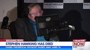 JUST IN: Famed theoretical physicist Stephen Hawking has died at the age of 76. Read his family's statement: https://www.9news.com.au/world/2018/03/14/14/45/stephen-hawking-dead-at-76?ocid=Social-9News #9News | http://9News.com.au | 9 News