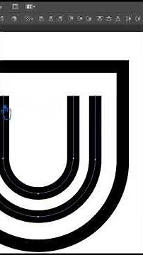 U Letter Logo Design Illustrator #illustrator #logodesign #graphicdesign #shorts #tutorial
