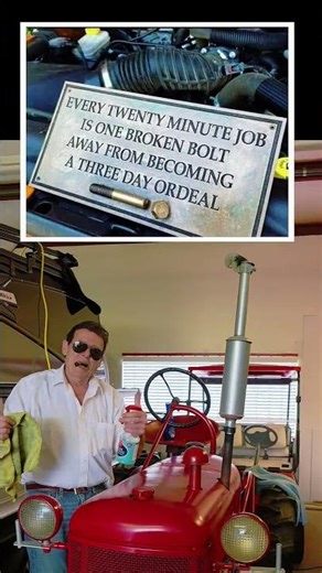 Every mechanic's nightmare in one bolt #tractor #relatable