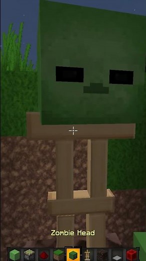 ¡COMO HACER UN ZOMBIE REALISTA EN MINECRAFT! 😨 Invictor #shorts