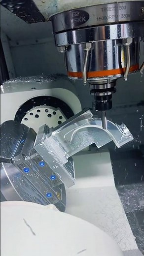 Mill 5 Axis Swarf Toolpath Cutting with CNC 5 Axis Working Process Machining #cnc #cncmachining