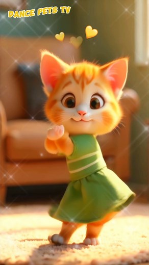 Cute Cat Dancing Fun with A Ram Sam Sam Song | Kids Dance TV