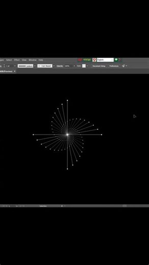 Adobe Illustrator Star Burst Line Effect | Quick Design Trick #illustratortricks #graphicdesigners
